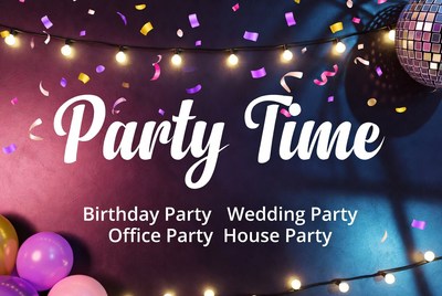 Party Time Celebration Graphic