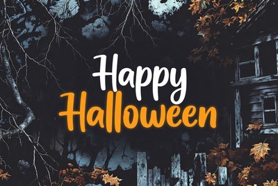 Happy Halloween Haunted House Background