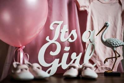 It's a Girl Baby Announcement