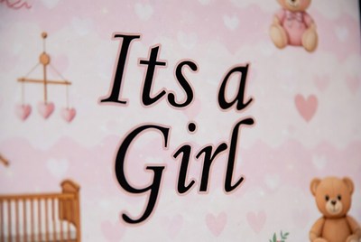 It's a Girl Baby Announcement