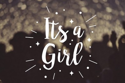 It's a Girl Baby Announcement