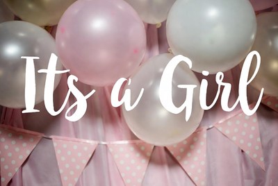 It's a Girl Balloons and Bunting