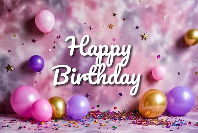 Happy Birthday Balloons Background