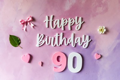 Happy 90th Birthday Card