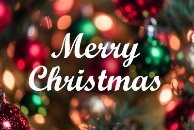 Merry Christmas with Bokeh Lights