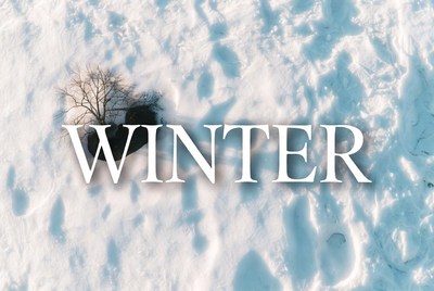 Winter Text on Snowy Ground