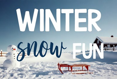 Winter Snow Fun with Snowman