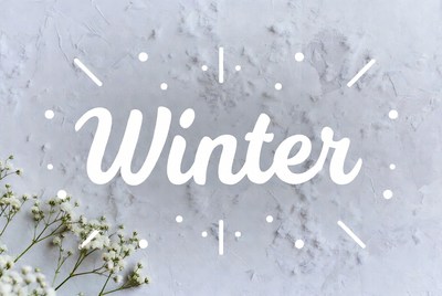 Winter Text with Baby's Breath