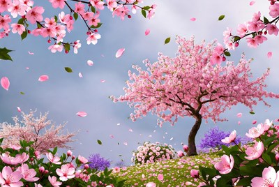 Cherry Blossom Tree in Bloom