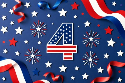 Patriotic 4th of July Number Four