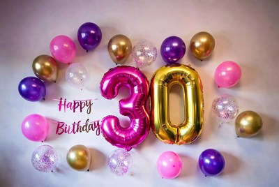 Happy 30th Birthday Balloons