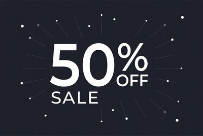 50% Off Sale Badge