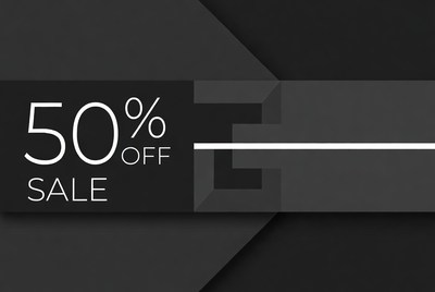 50% Off Sale Badge