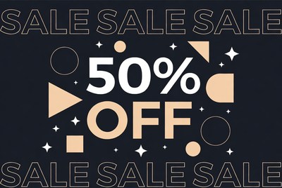 50% Off Sale Graphic