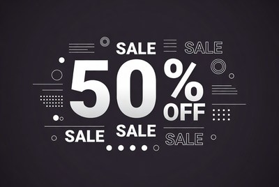 50% Off Sale Graphic