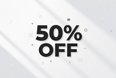 50% Off Sale Badge
