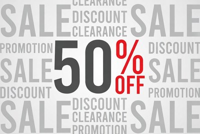 50% Off Clearance Sale Graphic