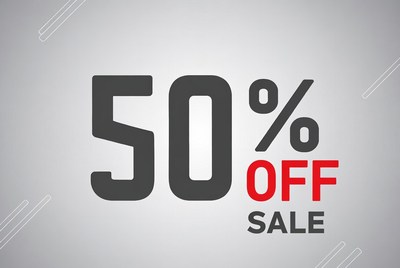 50% Off Sale Badge
