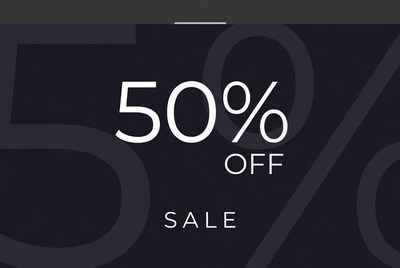 50% Off Sale Banner