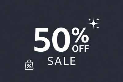 50% Off Sale Badge