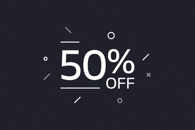 50% Off Sale Graphic