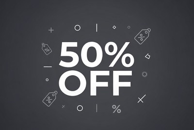 50% Off Sale Graphic