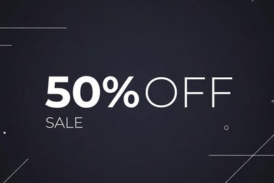 50% Off Sale Banner