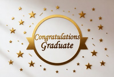 Golden Congratulations Graduate Banner