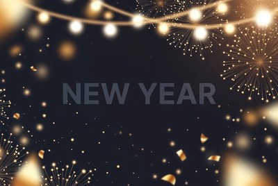 New Year Fireworks Background