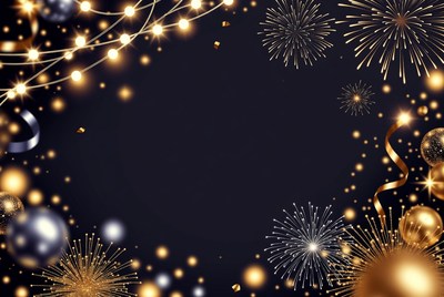 Festive New Year Fireworks Background