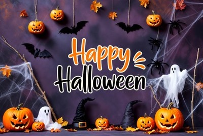 Happy Halloween Pumpkin Background