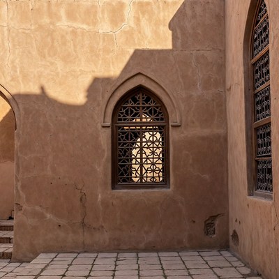 Traditional Mud Brick Arch Windows