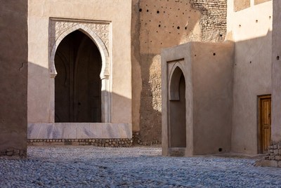 Traditional Mudbrick Arches Courtyard
