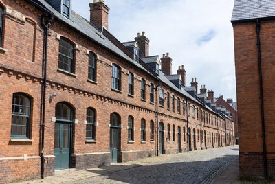 Victorian Brick Terraced Houses Street