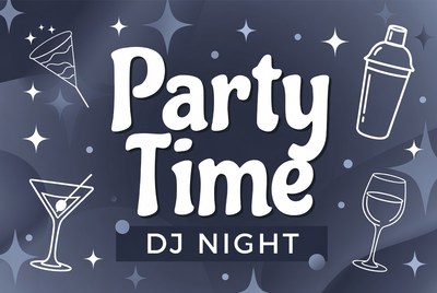 Party Time DJ Night Illustration