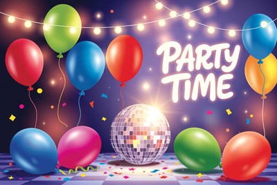 Party Time Balloons Disco Ball