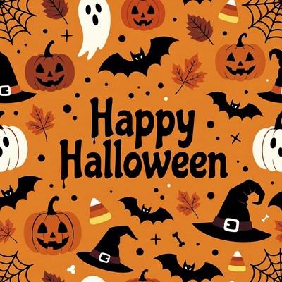 Happy Halloween Clipart Background