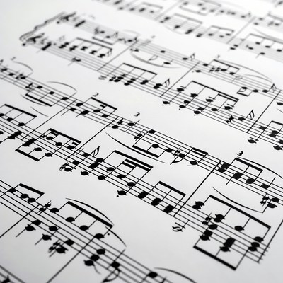 Close-up of Sheet Music