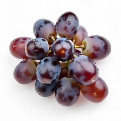 Fresh purple grapes cluster