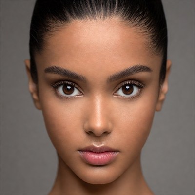 Beautiful young woman close-up portrait