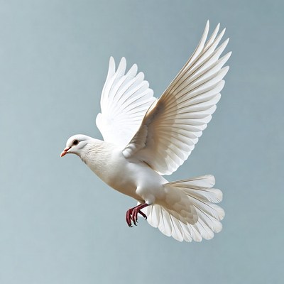 White Dove Flying