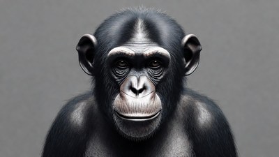 Close-up of smiling chimpanzee