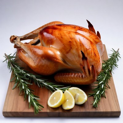 Roasted Turkey with Rosemary and Lemon