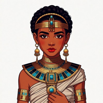 Egyptian Queen Illustration