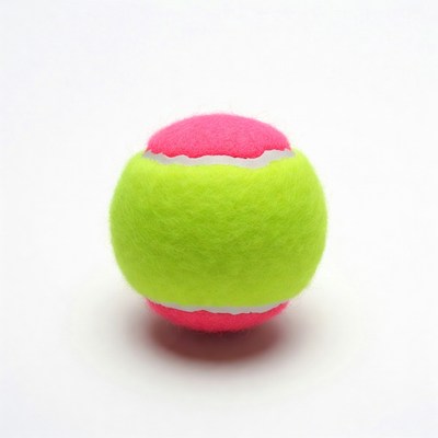 Pink and Green Tennis Ball