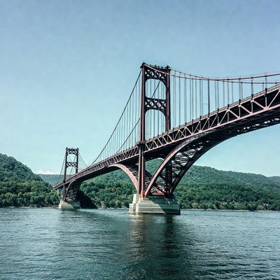 Rip Van Winkle Bridge over Hudson River