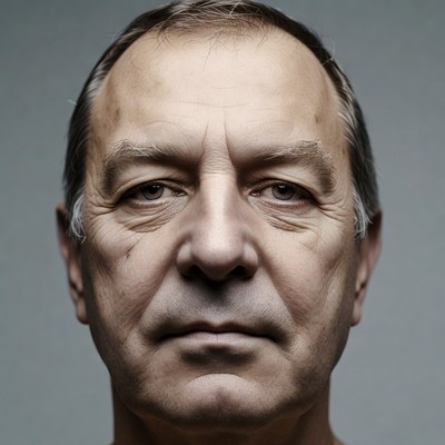 Elderly man close-up portrait