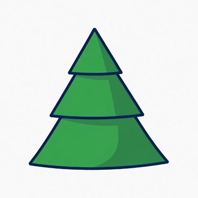 Green Christmas Tree Clipart