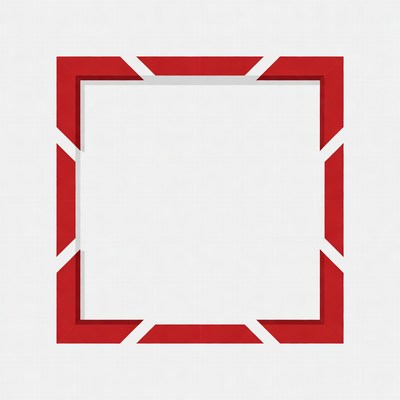 Red 3D Angled Picture Frame