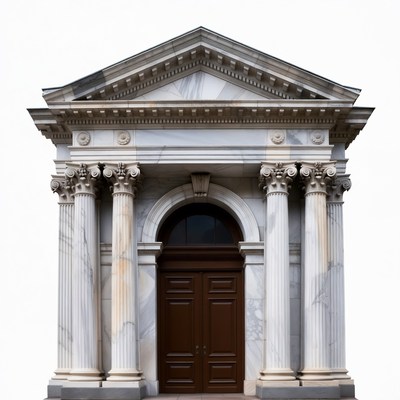 Neoclassical Temple with Columns